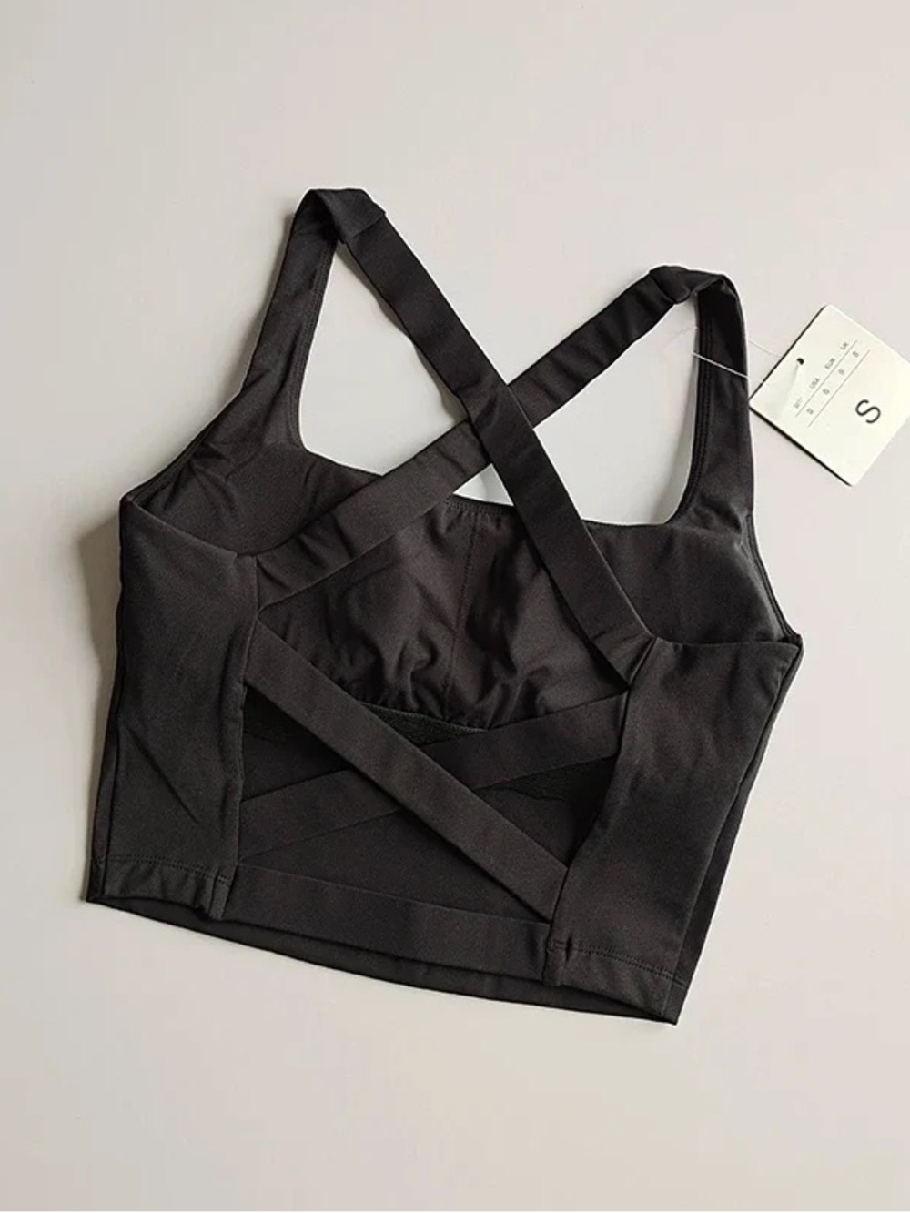 Black Sports Bra Tank